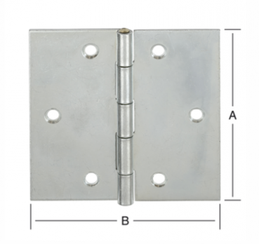 Käntige Scharniere gerollt 40x40 mm Nr. 000503040Z